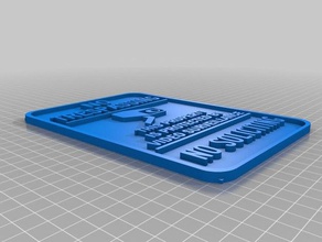 hayır tresspass video izleme işareti 3d print model - Mito3D