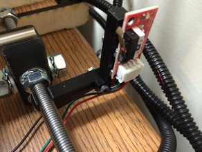 prusa i3 vanilla adjustable y axis endstop holder rear mount 3d printer parts end-stop end stop y-end y-endstop 3d print model - Mito3D