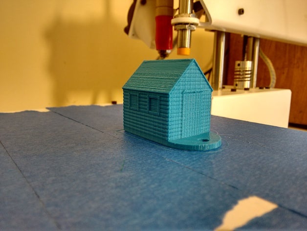 shed keyring outdoor & garden 3D print model - Mito3D