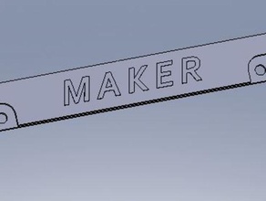 maker il supporto per la targa automotive di licenza license plate frame piastra montaggio 3d print model - Mito3D