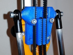 kossel mini carro integrado directamente cinturón de ranuras Impresora 3d las piezas 3d print model - Mito3D