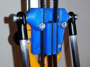 kossel mini taşıma entegre düz kemer yuvaları 3d yazıcı parçaları 3d print model - Mito3D