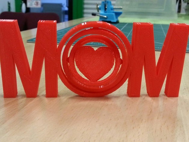 mombal corazón variante 2 decoración 3D print model - Mito3D