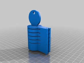 voll parametrischen pin tumbler lock mechanische Spielzeuge Wäschetrockner 3d print model - Mito3D