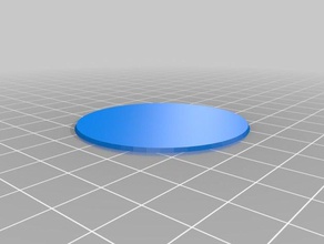 50mmx1mm round base toy & game accessories customized 3d print model - Mito3D
