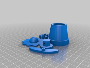 desmontável flor cadeia oculta interativo a arte flexível de derivativos openscadtutorials brinquedo obrigado mãe 3d print model - Mito3D