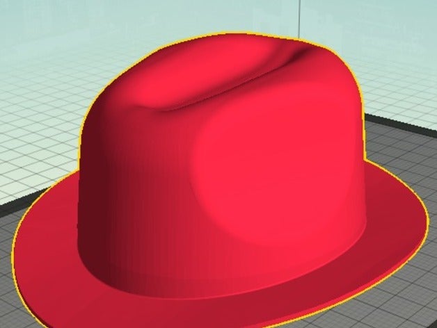 fedora-Hut Kunst fedora hat makeitlabs 3D print model - Mito3D