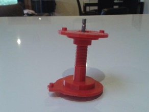 filaman biriktirme yeniden Yukarı-winder 3d yazıcı aksesuarları re-winder winder Yukarı 3d print model - Mito3D