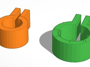 fixation tube de 30 mm et 20mm pièces flexible filament ninjaflex 3d print model - Mito3D