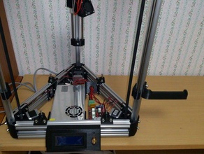 firament spool holder kossel 2020 30 degree 1 side 3d printer parts filament 3d print model - Mito3D