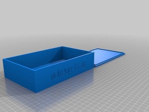 my customized box-makeup tray containers 3d print model - Mito3D
