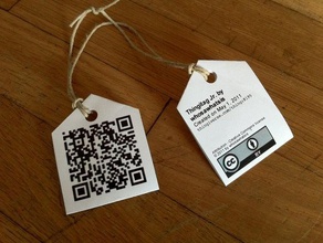 thingitag jr il fai da te bookmarklet javascript codice qr qrcode bokode 3d print model - Mito3D