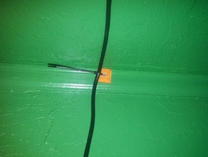 woodscrew ziptie monte los gadgets soporte de cable gestión cables hold-down mantenga presionada cinta amarre bridas 3d print model - Mito3D
