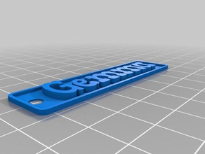 gemma sinais e logotipos personalizado 3d print model - Mito3D