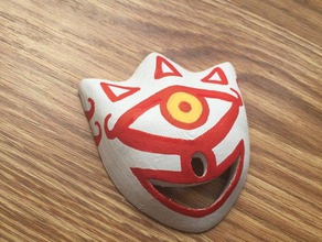 la máscara de verdad - leyenda zelda majora s mask props limón enlace majoras majorasmask llavero maskoftruth skullkid 3d print model - Mito3D