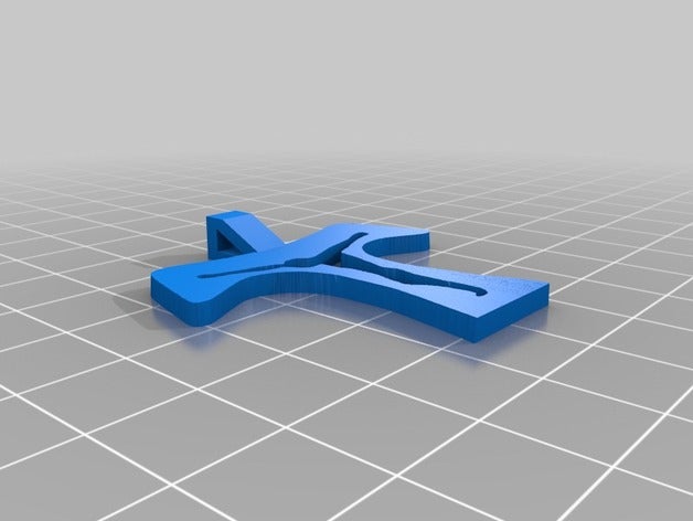 tau cros heykeller din heykel 3D print model - Mito3D
