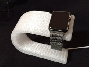apple watch u-shaped stand gadgets 3d print model - Mito3D