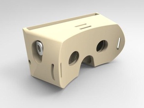 Imprimée en 3d un casque de réalité virtuelle téléphone mobile ar le carton gear vr google hmd nexus 5 oculus la 3d print model - Mito3D