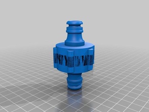 maschio-maschio tubo da giardino suggerimento parti di ricambio flessibile 3d print model - Mito3D