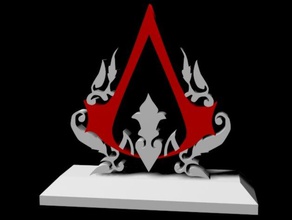 assassins logo 3d baskı logosu suikastçı creed 3d print model - Mito3D