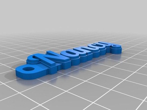 nancy Anahtarlık organizasyon özelleştirilmiş 3d print model - Mito3D