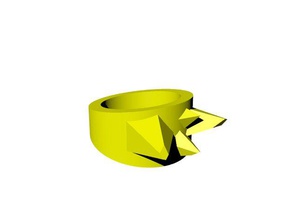 anel puntas anéis anillo o chile 3d print model - Mito3D