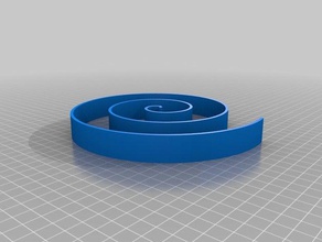 my customized archimedes' spiral math 3d print model - Mito3D