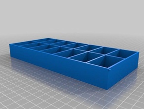 customized pill box 2 containers 3d print model - Mito3D