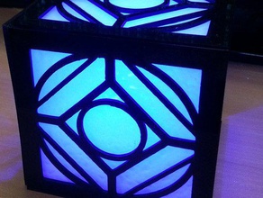 holocron lighted 3d print model - Mito3D