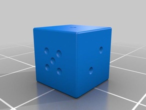 my customized rounded cube w text pips dice 3d print model - Mito3D