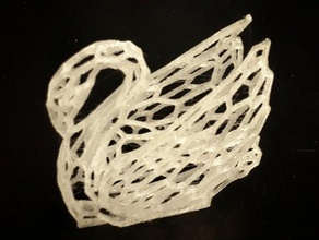 de voronoi expérience n ° 14 odile swan sculptures pas soutien la sculpture 3d print model - Mito3D