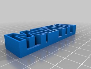 meta - özelleştirilmiş metin depolama heykeller 3d print model - Mito3D