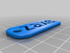 zaxe portachiavi i keychain chiave a catena 3d print model - Mito3D