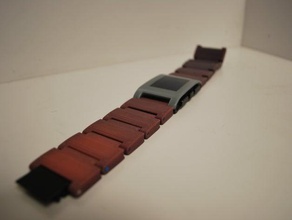 robox pebble watch strap gadgets cel uk chain band wristwatch 3d print model - Mito3D