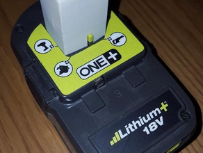 ryobi one+ Akku-Kontakt Beschützer diy Batterie-Abdeckung lipo-Akku one 3d print model - Mito3D