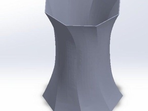 simple lofted vase art container loft shape 3d print model - Mito3D