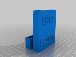 meu cartão personalizado caso de personalizador scott office 3d print model - Mito3D