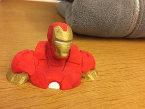 ironman bust - angled pose people bust ironman iron man marvel 3d print model - Mito3D