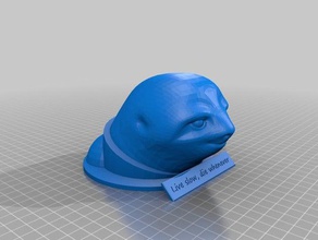 astro sloth - live slow die whenever animals motto 3d print model - Mito3D