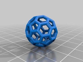ninjaball math art buckyball ninjaflex 3d print model - Mito3D