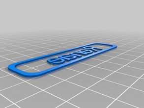 mon personnalisés custiomizable nom de la balise des signes logos 3d print model - Mito3D