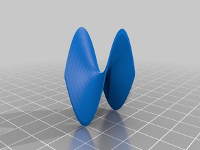 my customized hyperbolic surface generator math art 3d print model - Mito3D