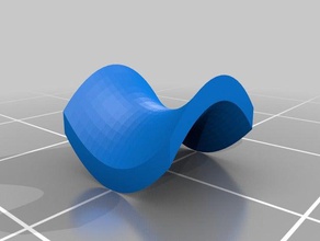 my customized hyperbolic surface generator math art 3d print model - Mito3D