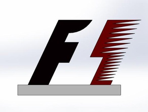 formula 1 logo automotive car f1 3d print model - Mito3D