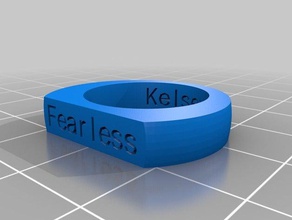 kelsey les anneaux personnalisé 3d print model - Mito3D