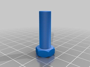 m3 tornillo estándar partes personalizado 3d print model - Mito3D