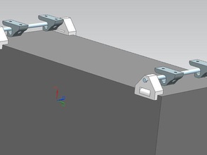gabinete pc extraíble escritorio sistema de montaje la oficina el gancho monte pcmount 3d print model - Mito3D