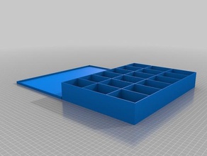 60 x 80 box lid lots compartments organization customized 3d print model - Mito3D