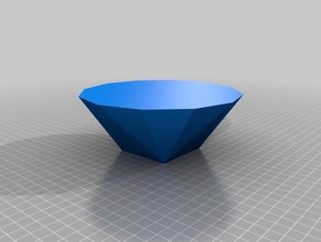 polígono morph vaso recipientes personalizado 3d print model - Mito3D