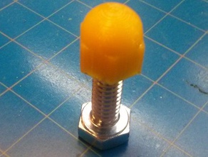 customizable cap nut parts acorn customizer fastener 3d print model - Mito3D